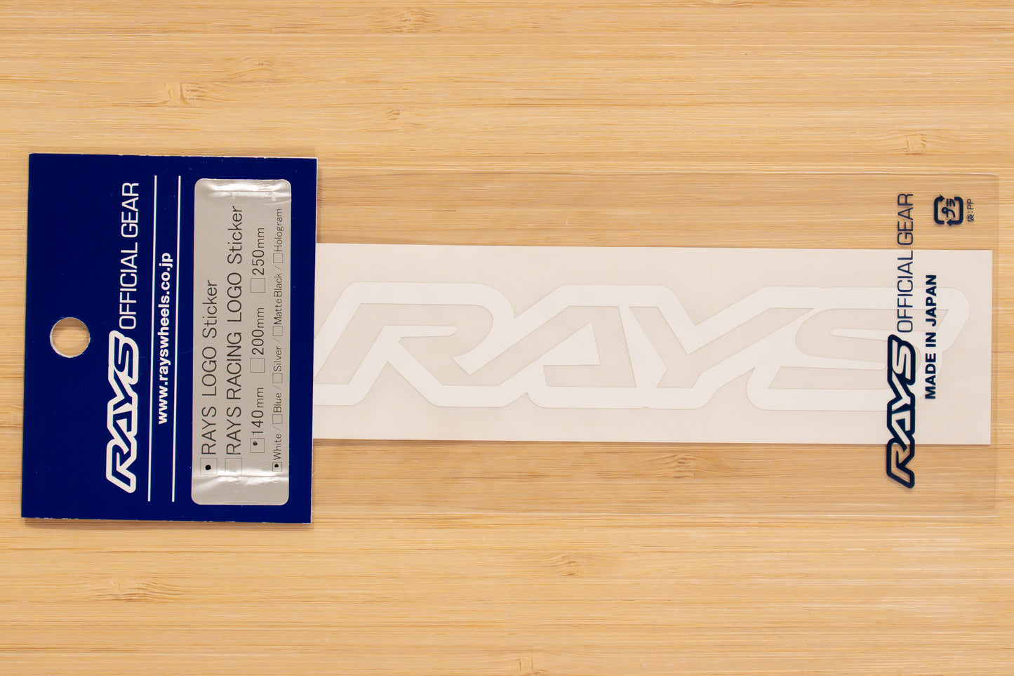 RAYS Official Logo Sticker (No.19) - 140 mm