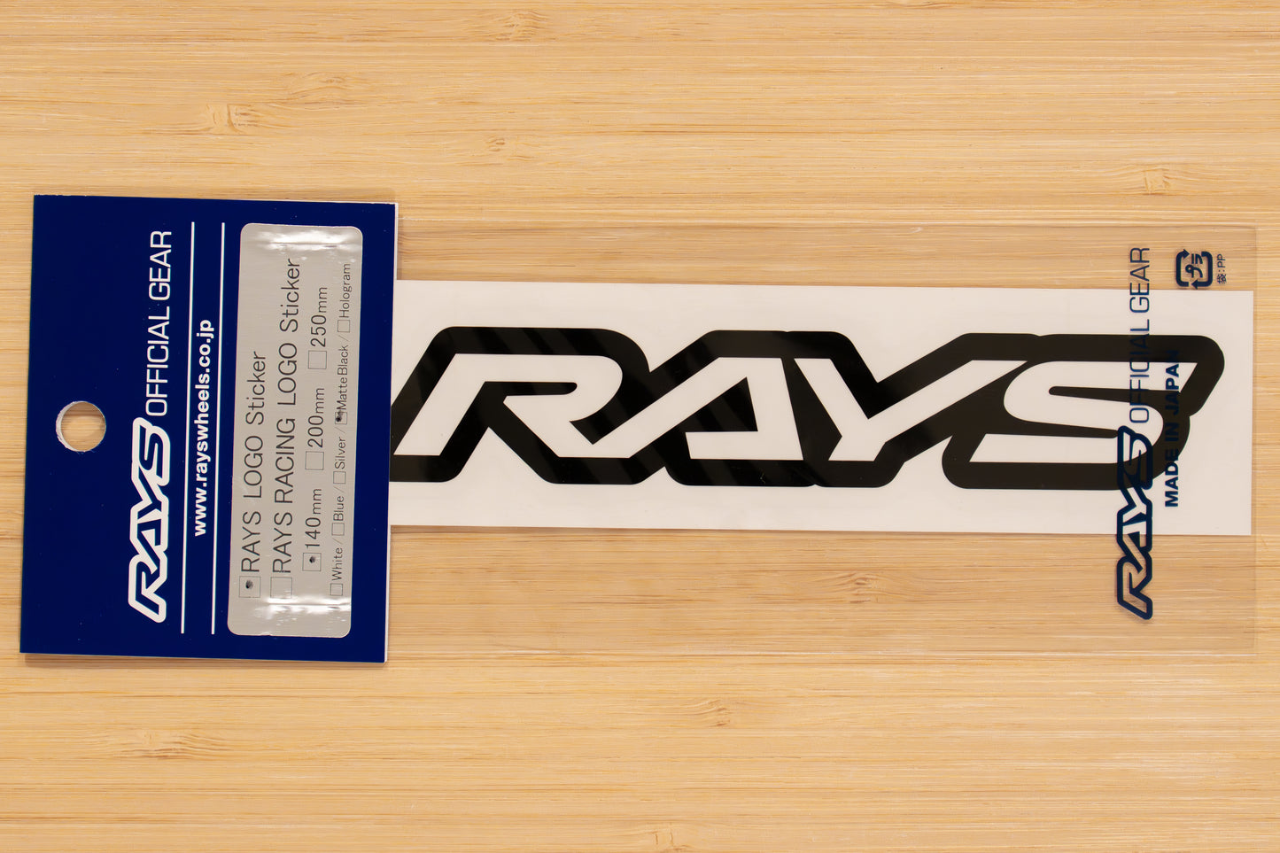 RAYS Official Logo Sticker (No.19) - 140 mm