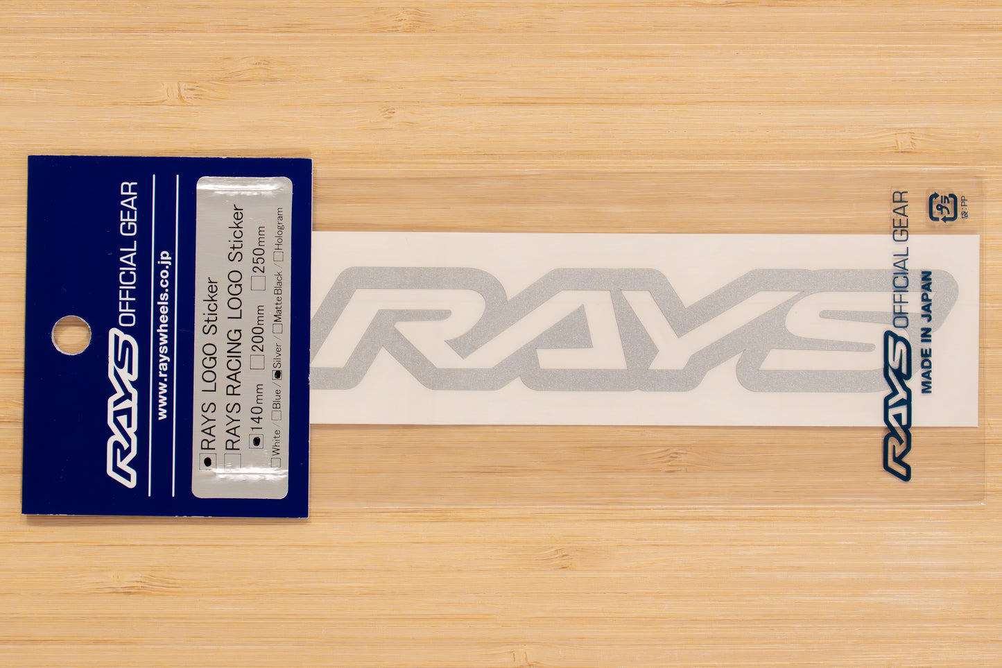 RAYS Official Logo Sticker (No.19) - 140 mm