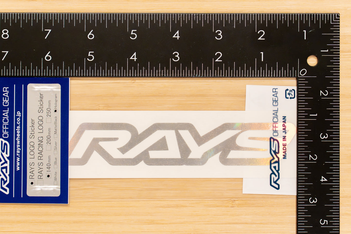 RAYS Official Logo Sticker (No.19) - 140 mm