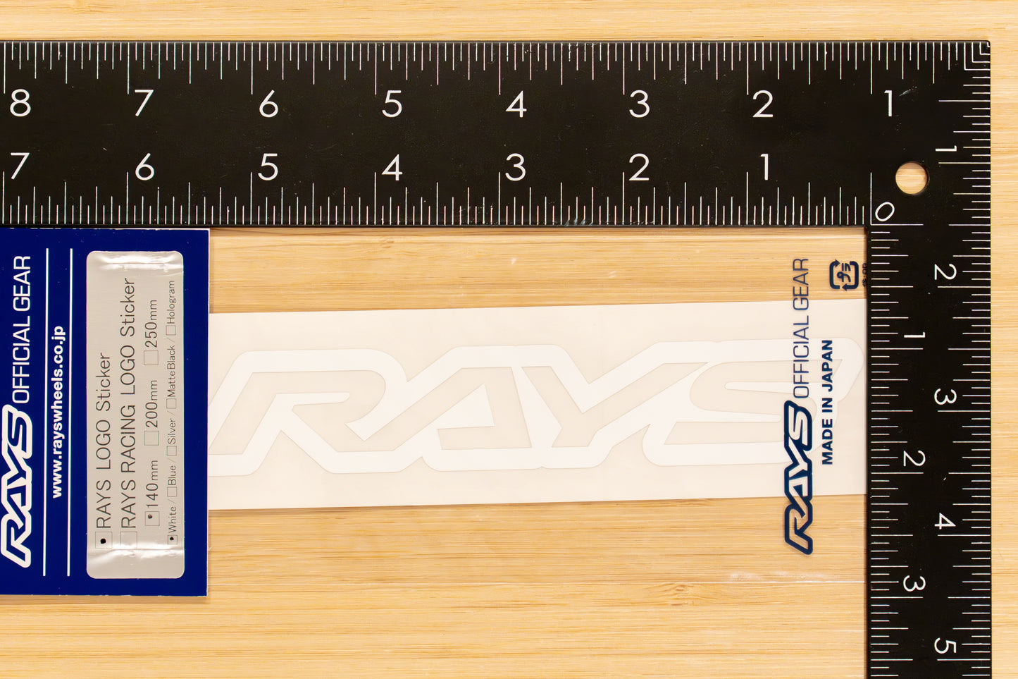 RAYS Official Logo Sticker (No.19) - 140 mm