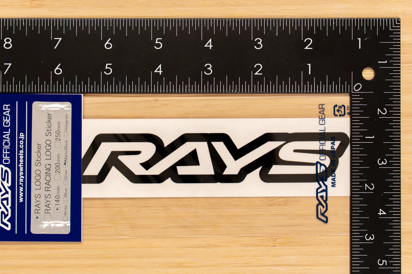 RAYS Official Logo Sticker (No.19) - 140 mm