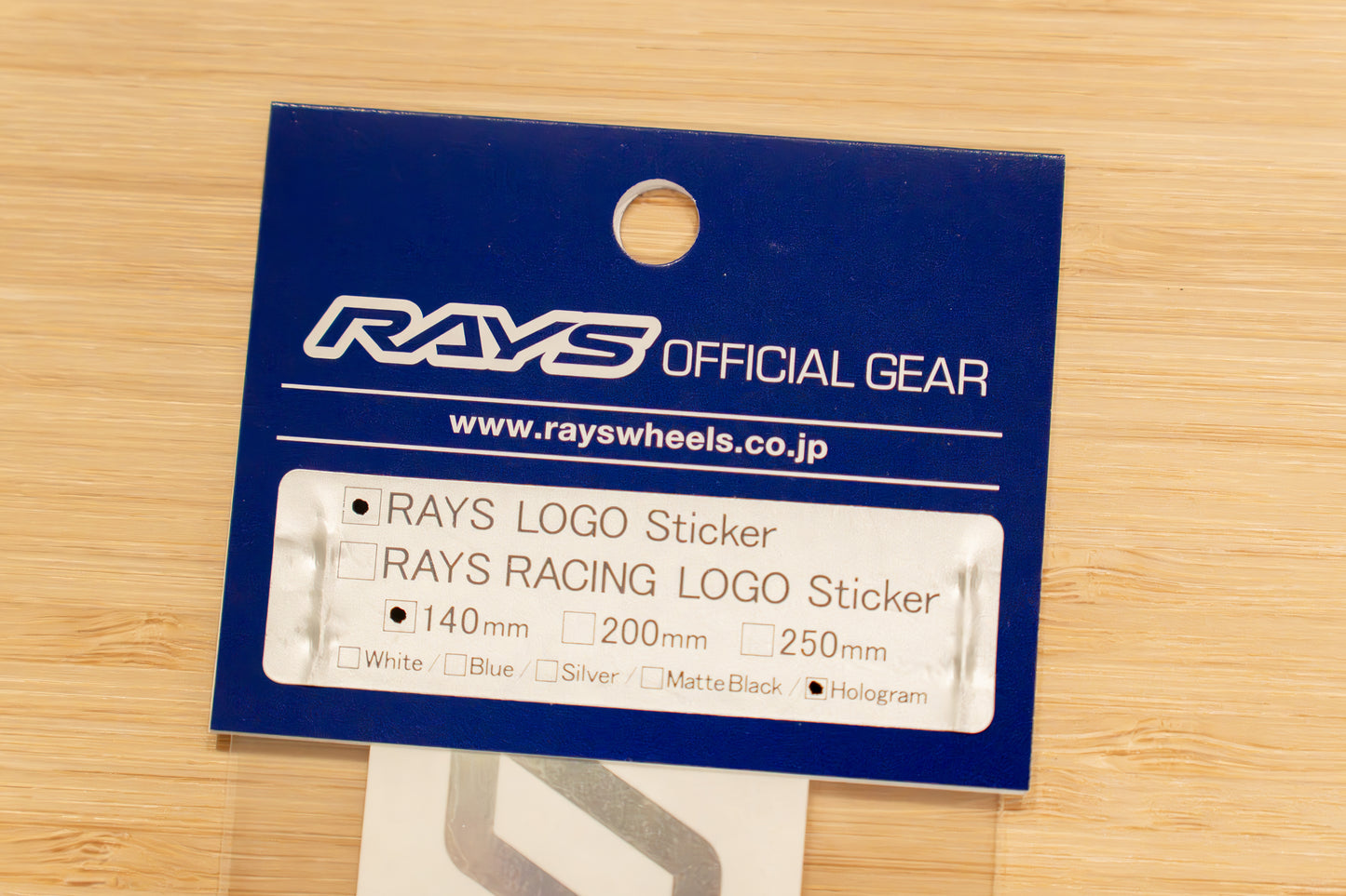 RAYS Official Logo Sticker (No.19) - 140 mm