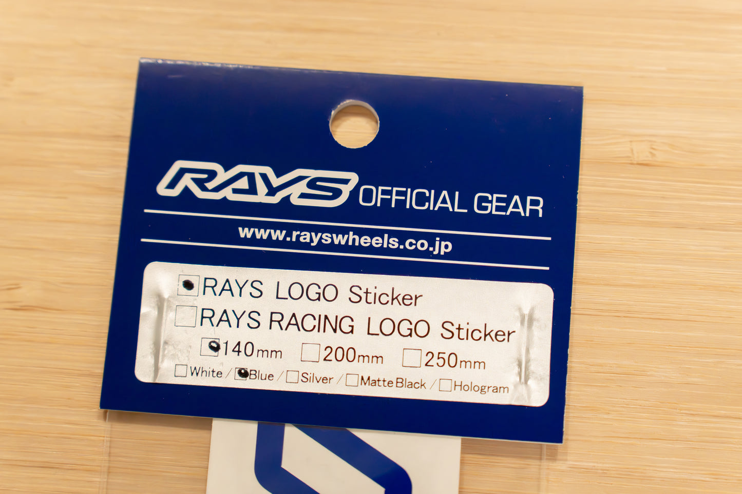 RAYS Official Logo Sticker (No.19) - 140 mm
