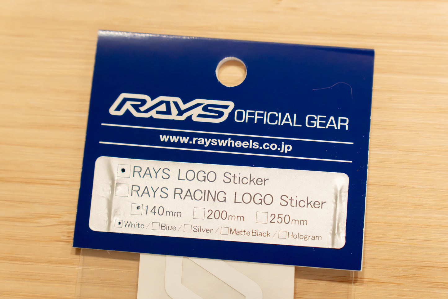 RAYS Official Logo Sticker (No.19) - 140 mm