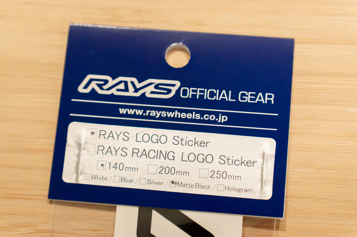 RAYS Official Logo Sticker (No.19) - 140 mm