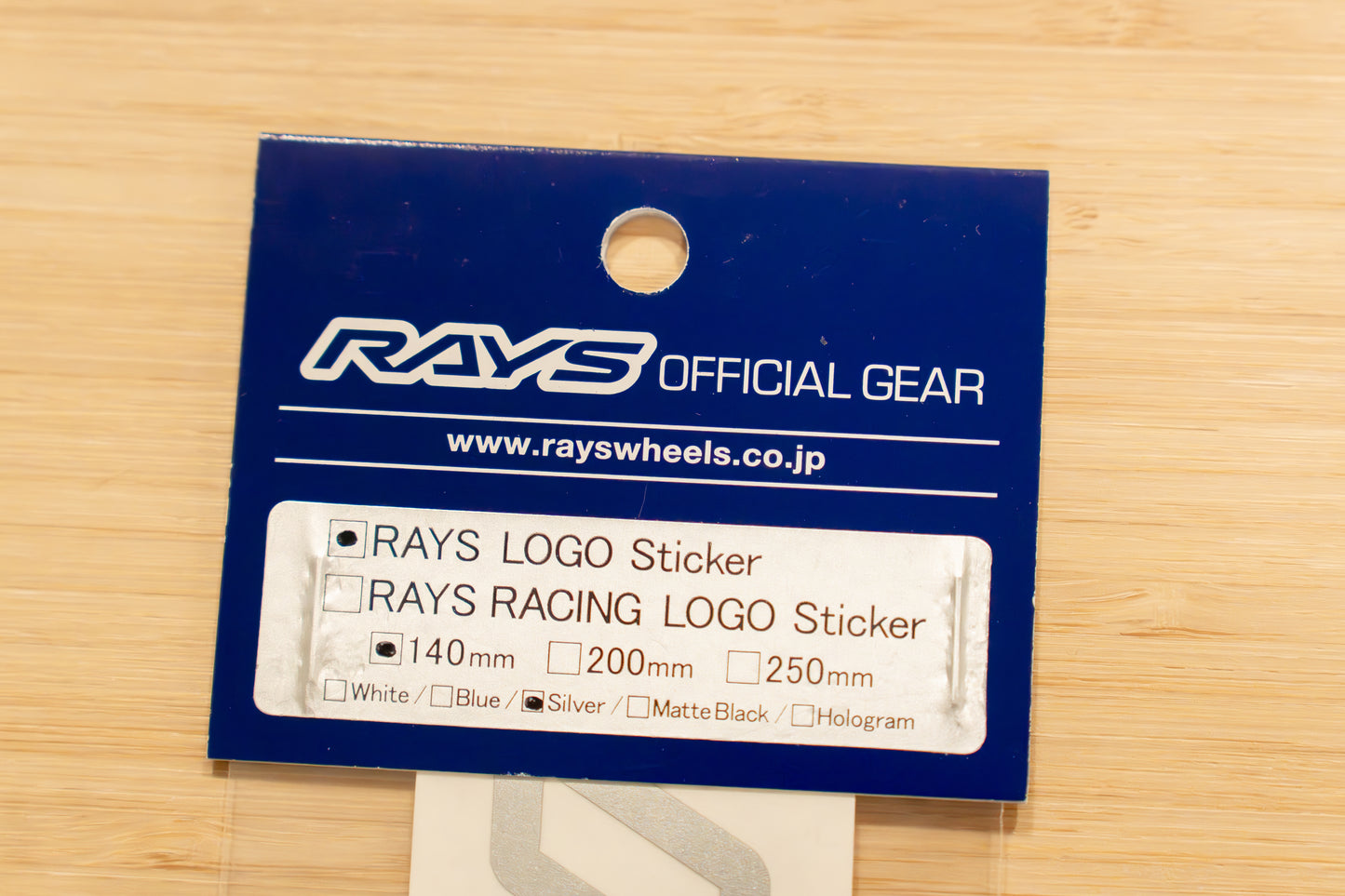 RAYS Official Logo Sticker (No.19) - 140 mm