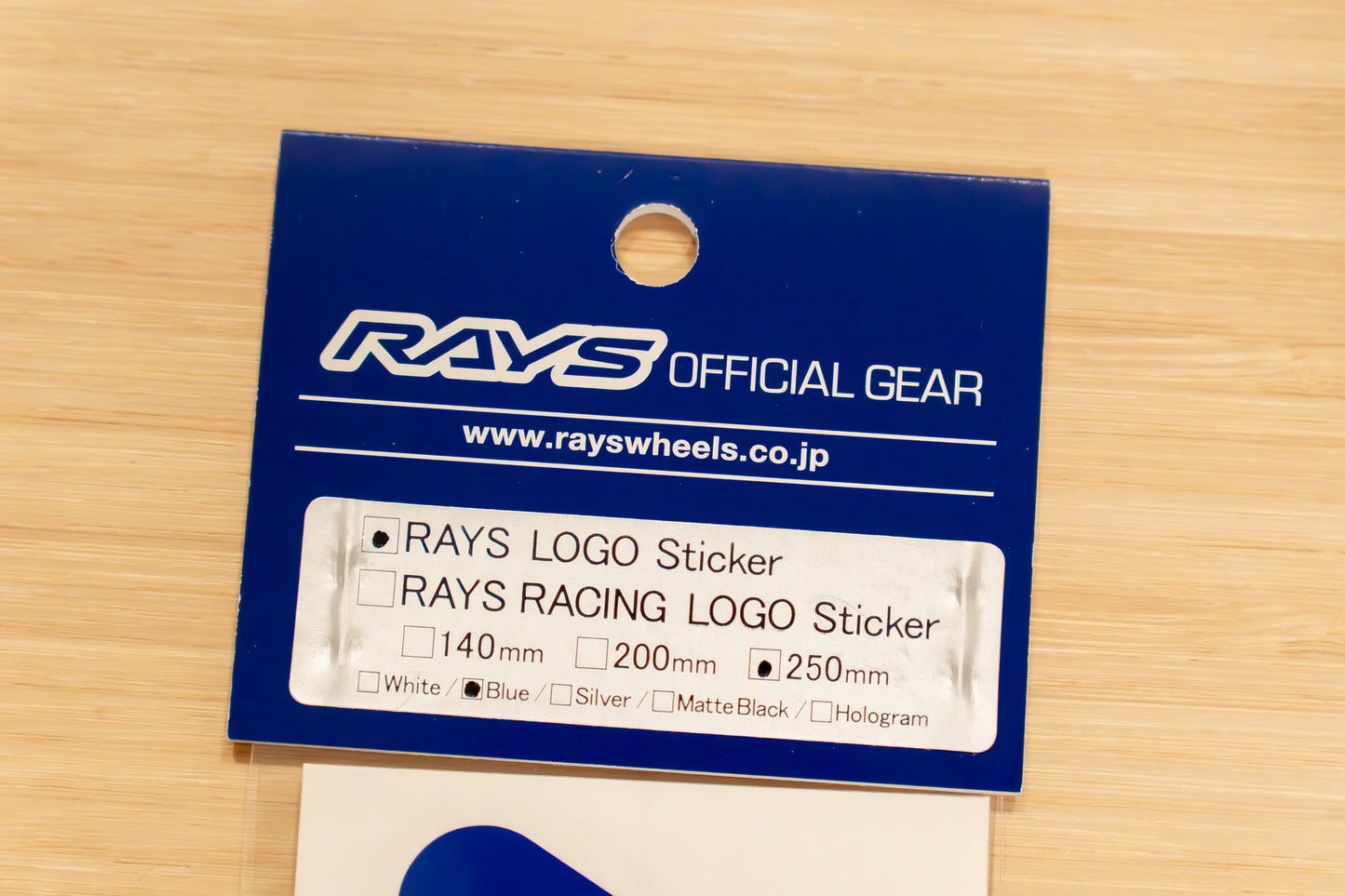 RAYS Official Logo Sticker (No.17) - 250 mm