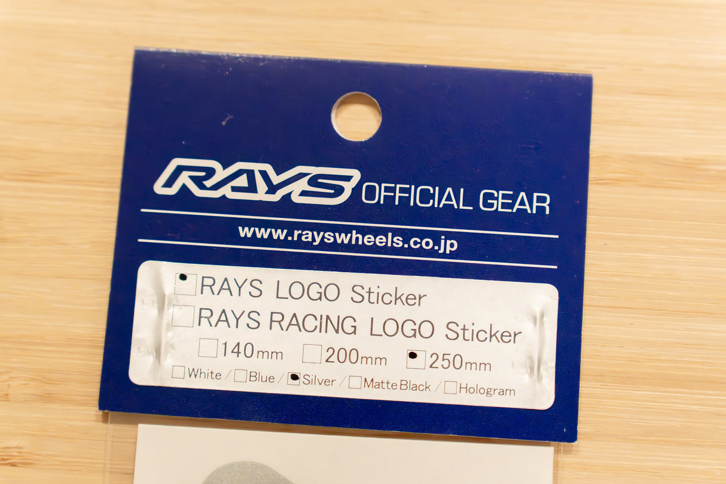 RAYS Official Logo Sticker (No.17) - 250 mm