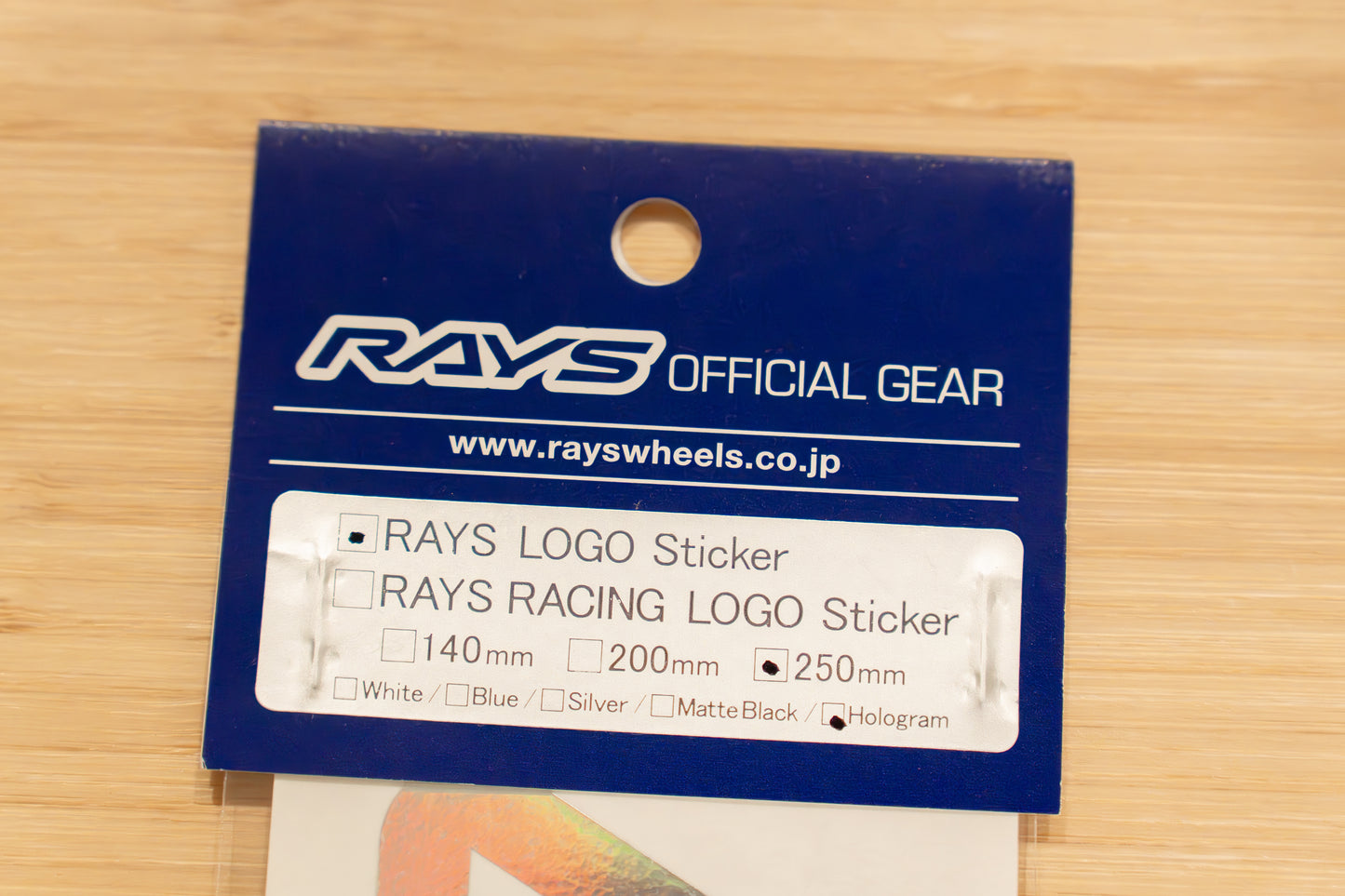 RAYS Official Logo Sticker (No.17) - 250 mm