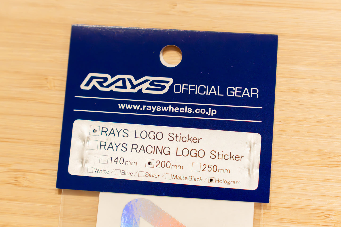 RAYS Official Logo Sticker (No.18) - 200 mm
