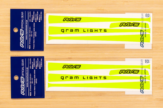 RAYS gramLIGHTS 57Xtreme Wheel Spoke Sticker (No.9) - LUMINOUS YELLOW