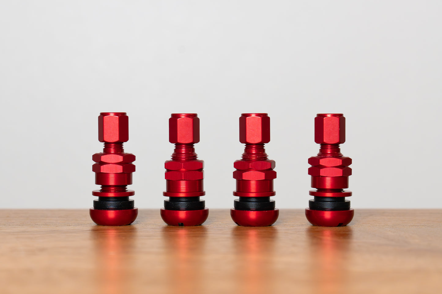 RAYS European Aluminum Air Valve (No.51) Anodized - RED