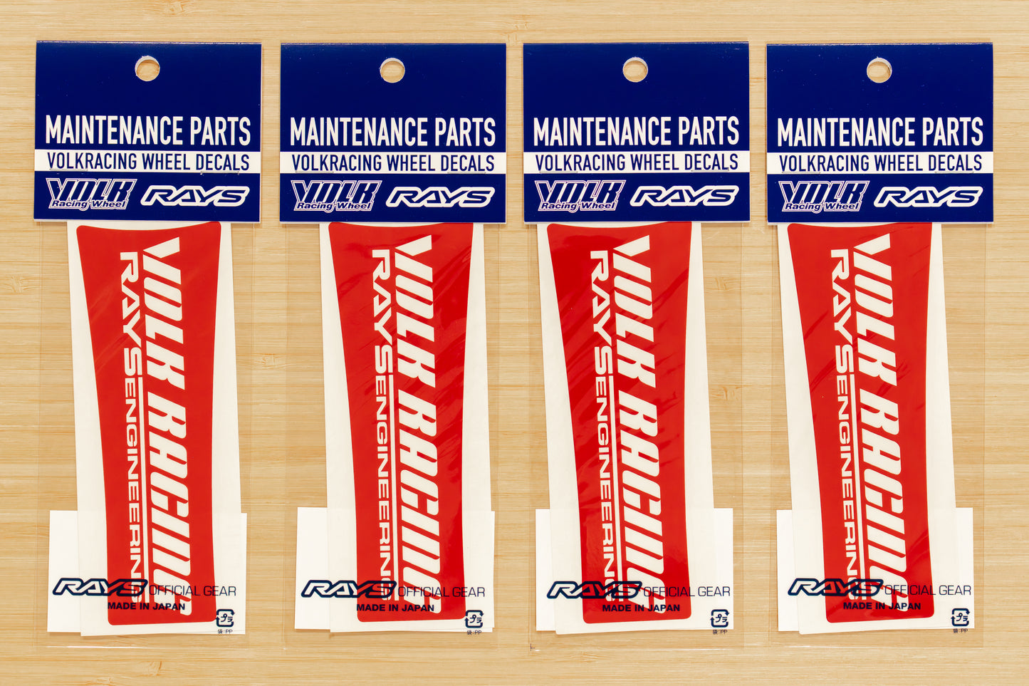 RAYS Volk Racing TE37SL Wheel Spoke Sticker (No.10) - 17/18 Inch - RED