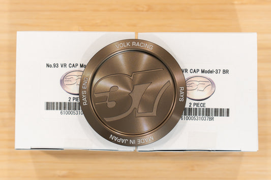 RAYS Volk Racing Model-37 VR Center Cap (No.93) - Bronze BR (4 pcs)