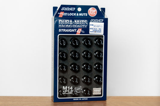 RAYS Dura-Nut L42 Straight Type for 5H - M14 x 1.5 - 20 Lug Set