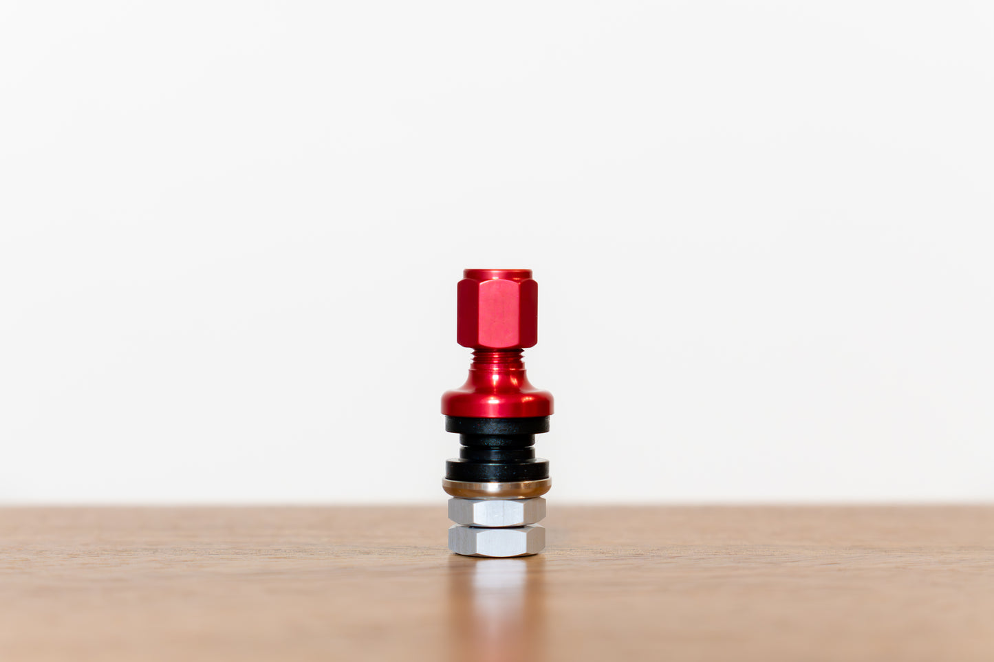 RAYS Inside Aluminum Air Valve (No.58) Anodized - RED