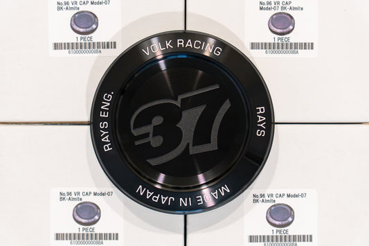 RAYS 4x4 Off-Road Volk Racing Model-07 Center Cap (No.96) - Black Amite BK (4 pcs)