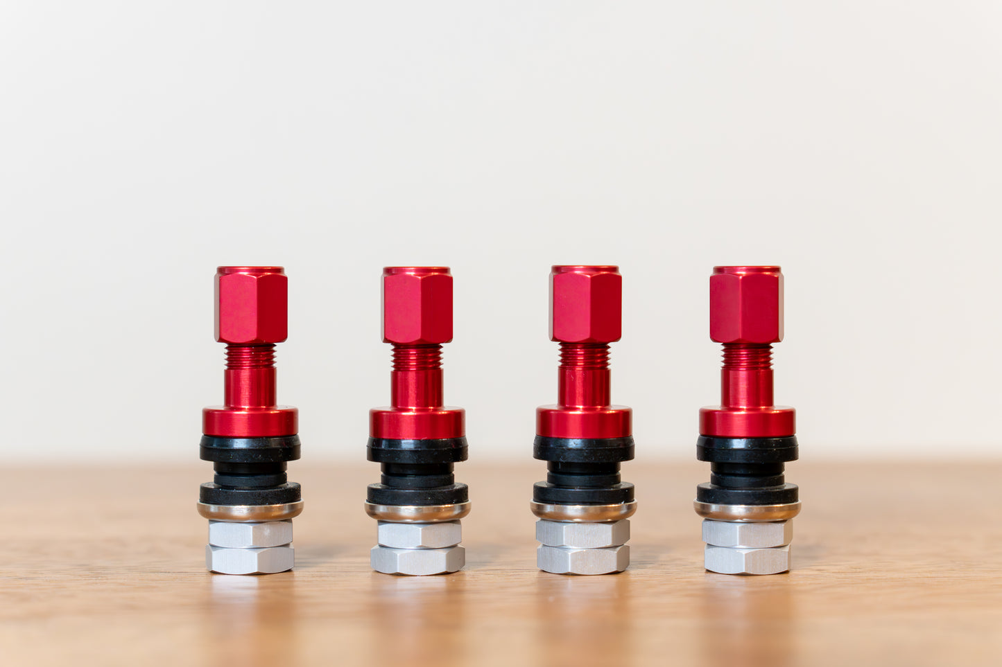 RAYS Inside Aluminum Air Valve (No.42) Anodized - RED