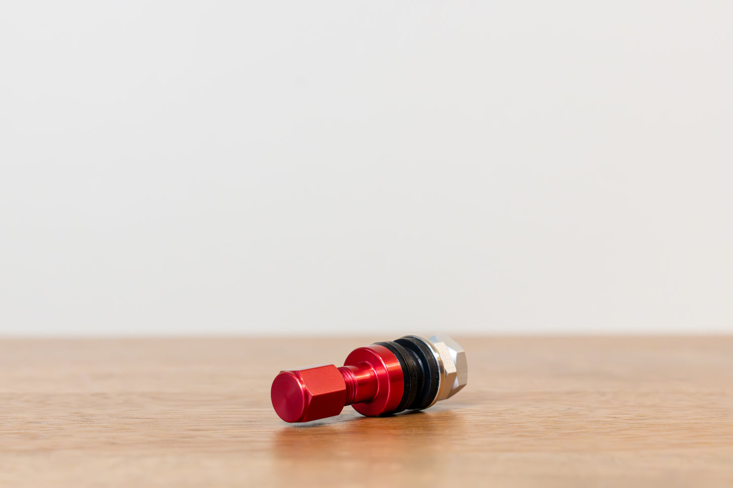 RAYS Inside Aluminum Air Valve (No.42) Anodized - RED