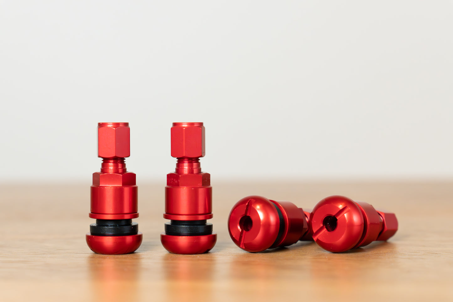 RAYS Hi-Speed Air Control Valve Set - RED (4 valves)