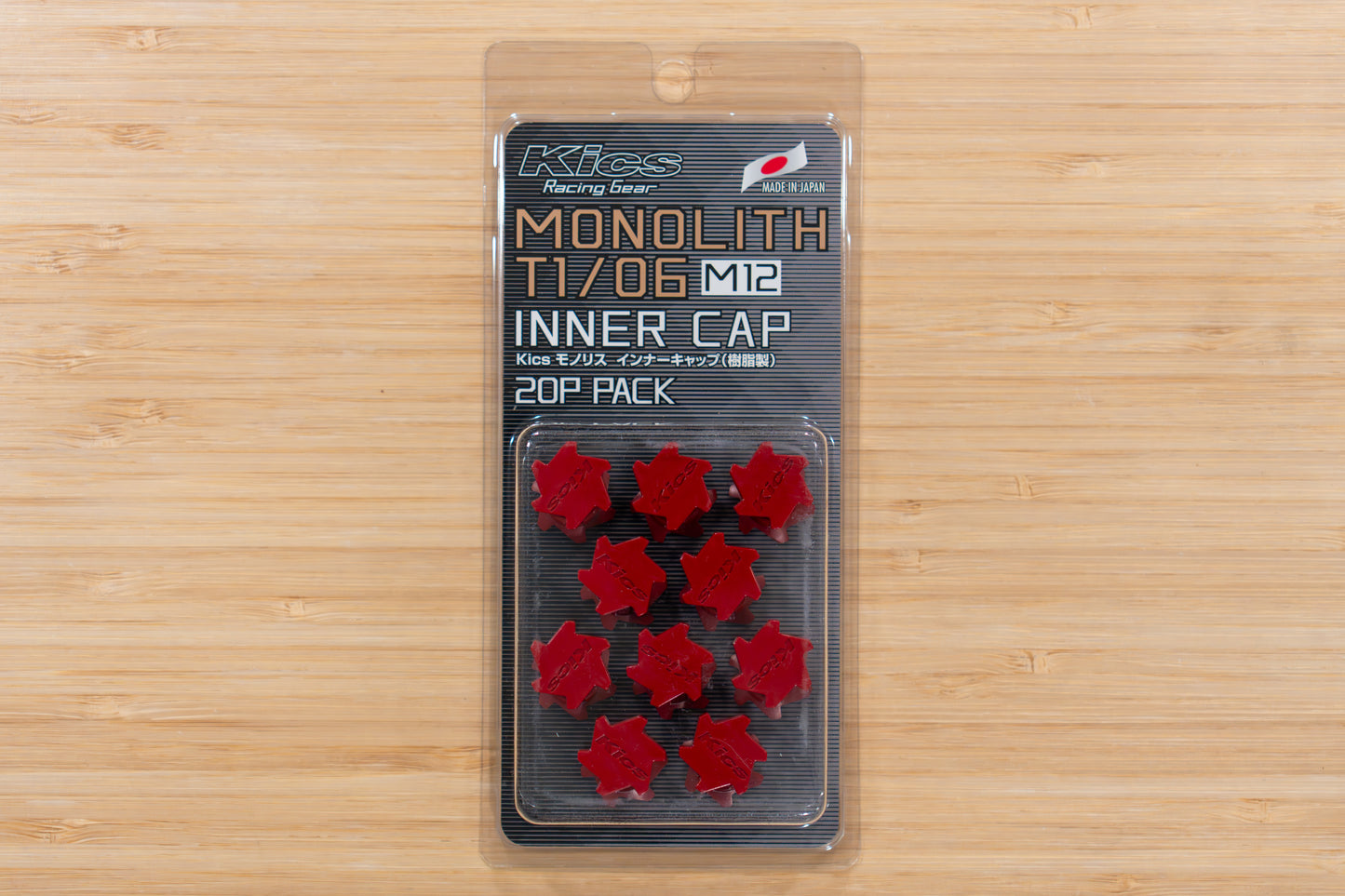 KYO-EI Project Kics Monolith T1/06 Resin Closed End Caps - M12 (20 caps)