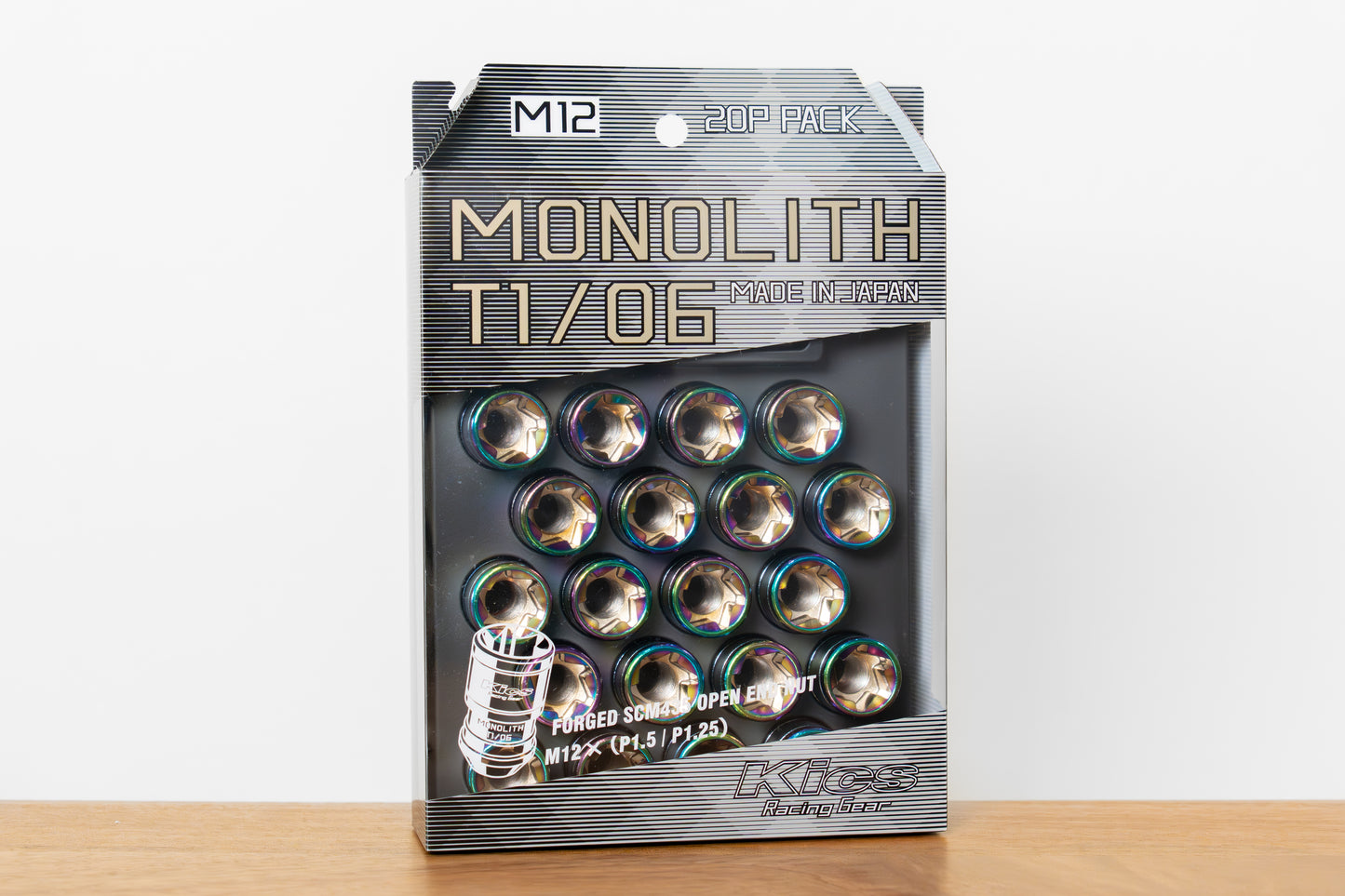 KYO-EI Project Kics Monolith T1/06 (Capless) - M12x1.5 - 20 Lug Set