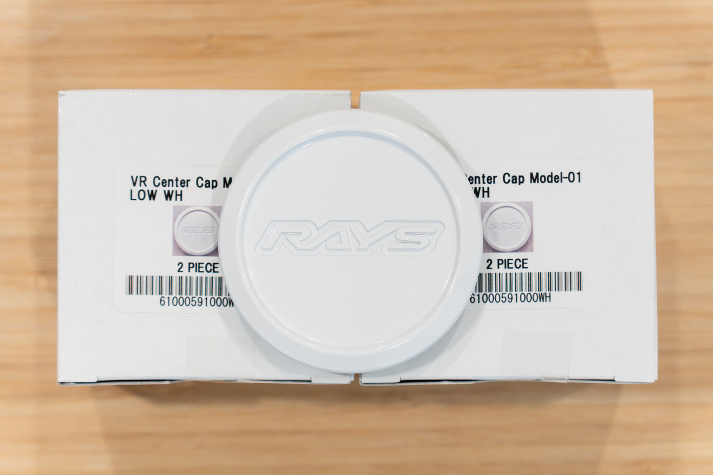RAYS Volk Racing Model-01 VR Center Cap (No.113) - White WH (4 pcs)