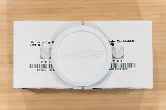 RAYS Volk Racing Model-01 VR Center Cap (No.113) - White WH (4 pcs)
