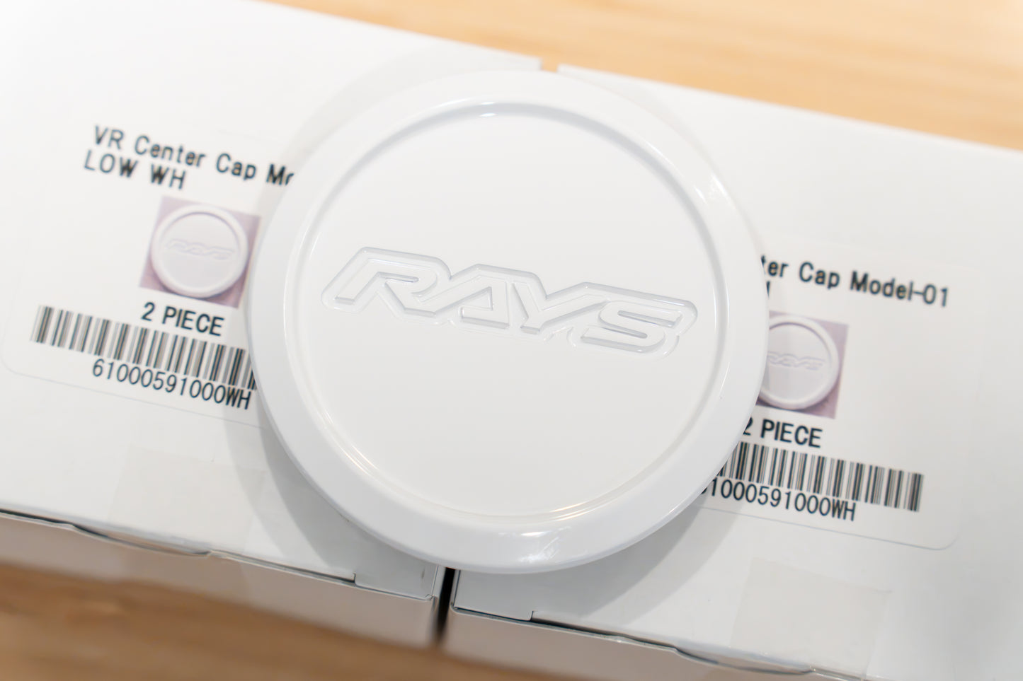 RAYS Volk Racing Model-01 VR Center Cap (No.113) - White WH (4 pcs)