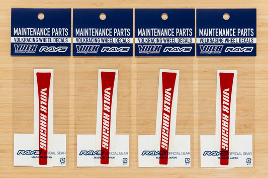 RAYS CE28SL Wheel Repair Spoke Sticker (No.23) - 17/18 Inch - RED