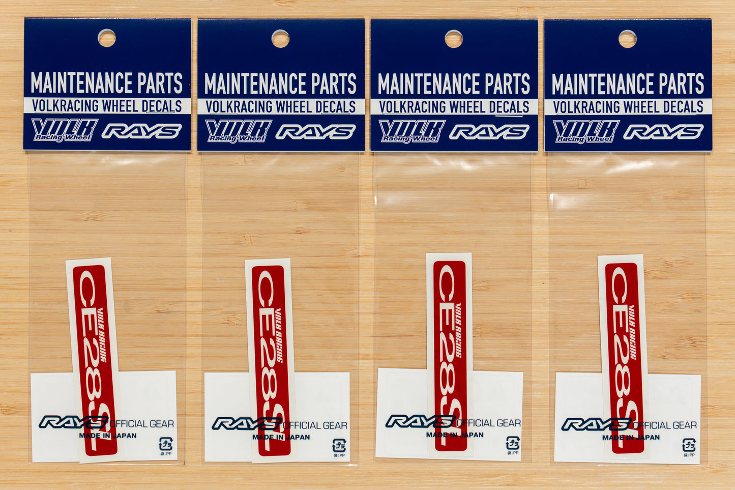 RAYS CE28SL Wheel Repair Rim Sticker (No.24) - 17/18 Inch - RED