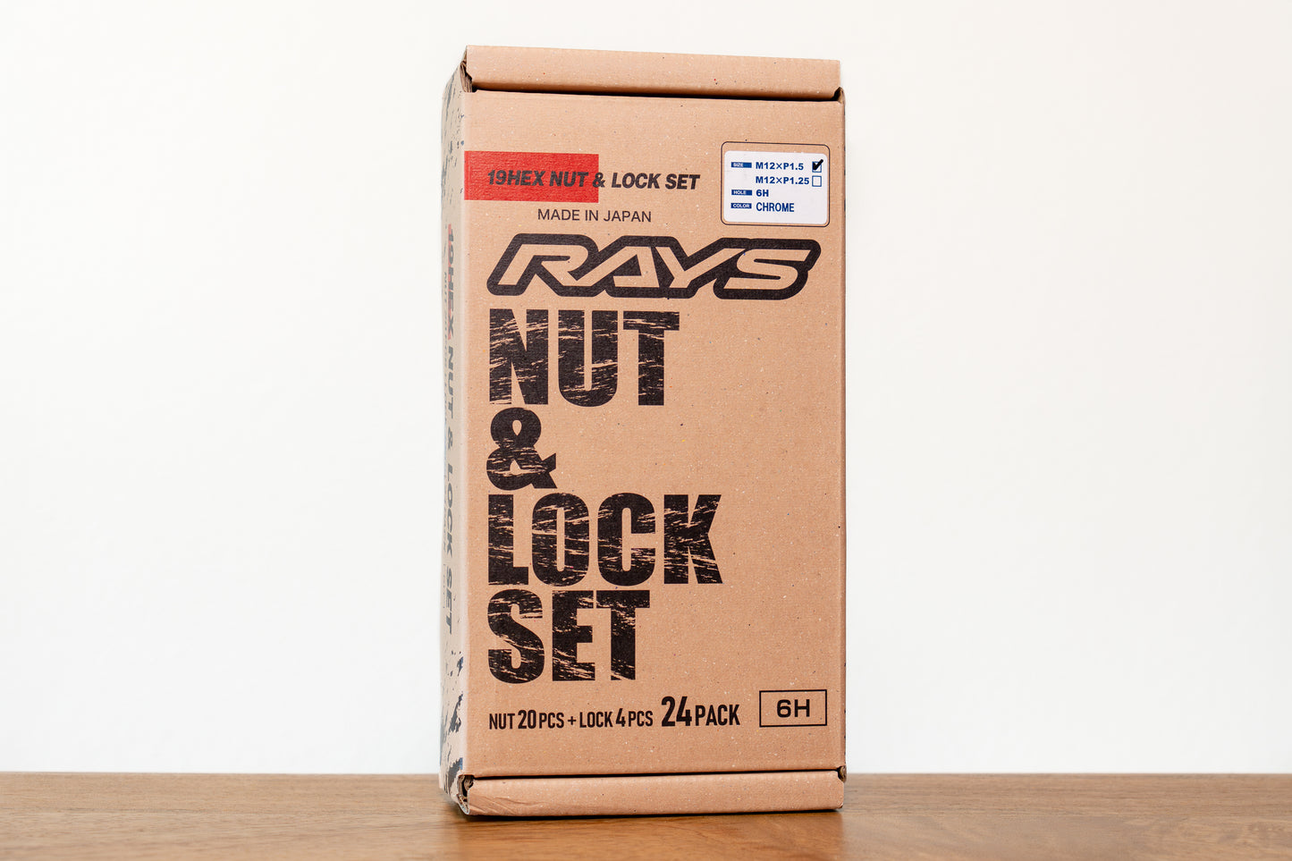 RAYS 19HEX Nut & Lock Set L31 - M12 x 1.5 - 24 Lug Set