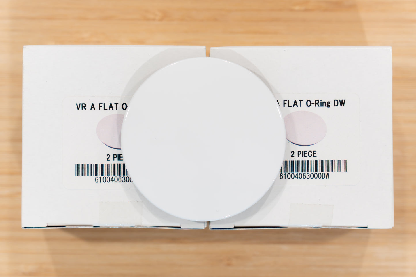 RAYS Volk Racing VR A Flat O-Ring Center Cap - Dash White DW (4 pcs)