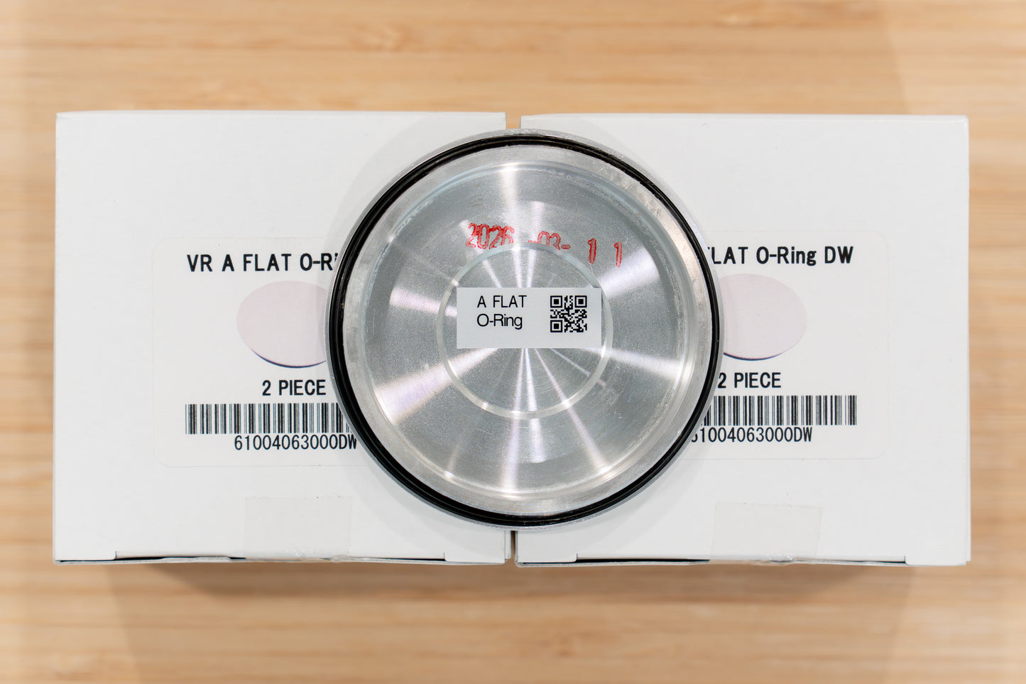 RAYS Volk Racing VR A Flat O-Ring Center Cap - Dash White DW (4 pcs)