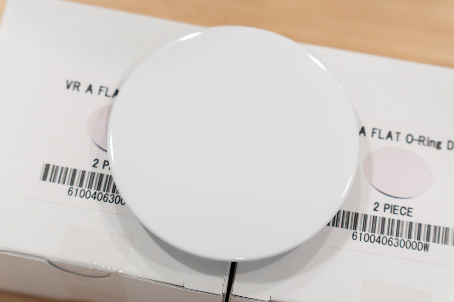 RAYS Volk Racing VR A Flat O-Ring Center Cap - Dash White DW (4 pcs)