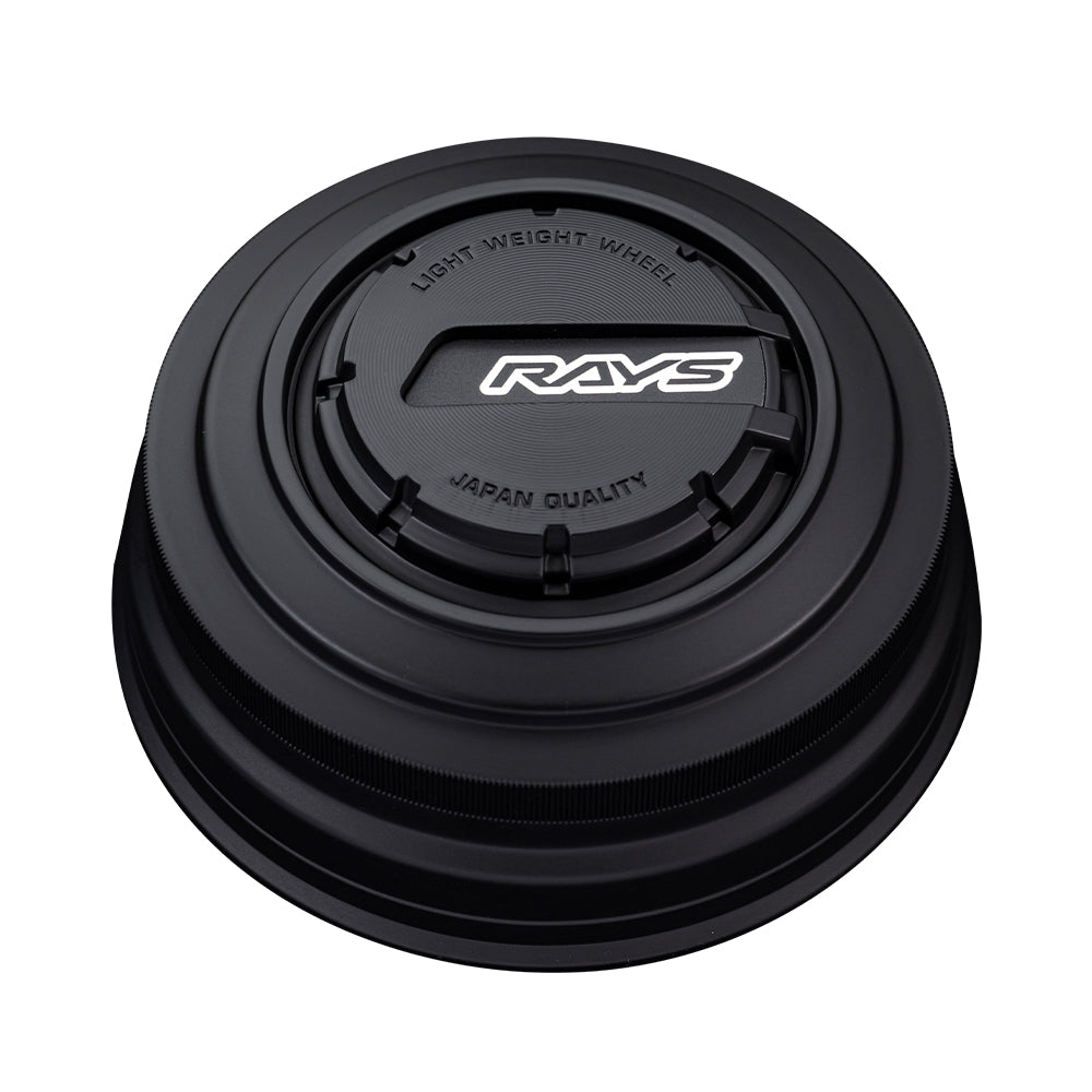RAYS 4x4 LPS Center Cap (No.112) - 112mm bore - Matte Black / Black (Set of 4)