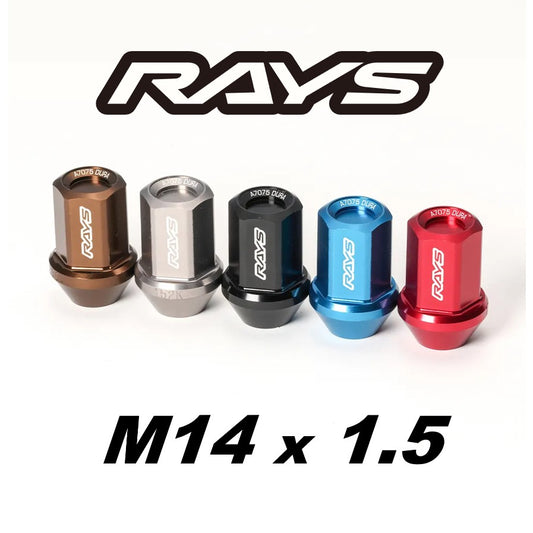 RAYS Dura-Nut L42 Straight Type for 5H - M14 x 1.5 - 20 Lug Set