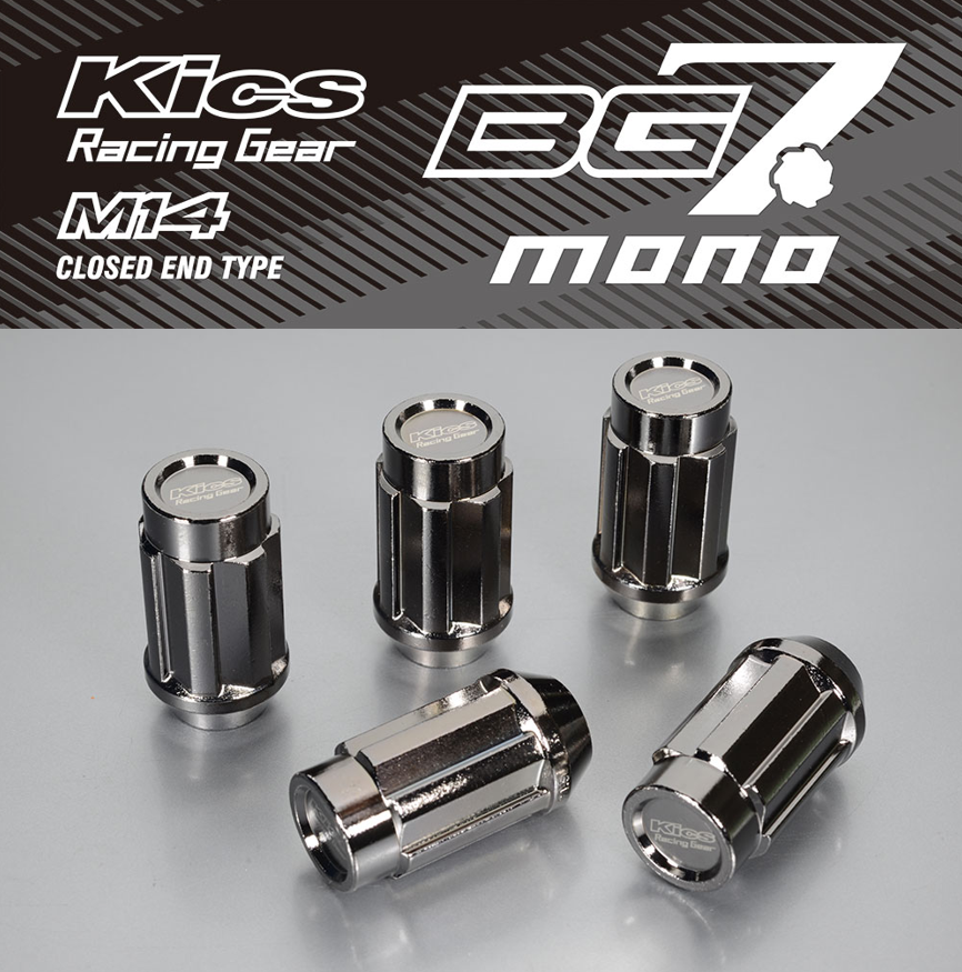 KYO-EI Project Kics BG7 Mono M14 Closed End Type - M14x1.5 - 20 Lug Set