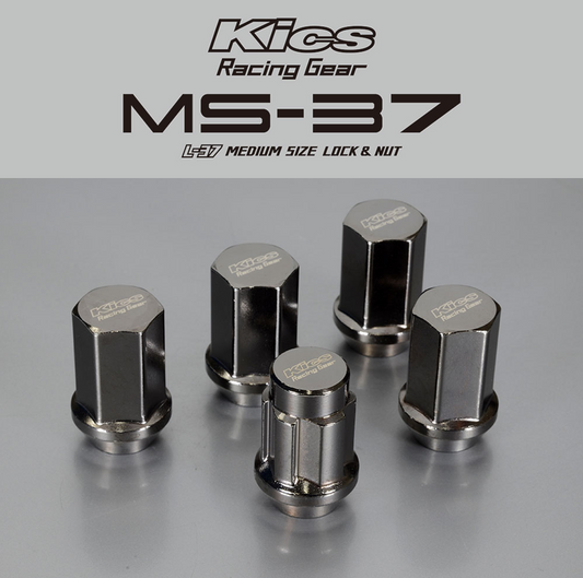 KYO-EI Project Kics MS-37 Medium Size L-37 Lock & Nut - M14x1.5 - 20 Lug Set