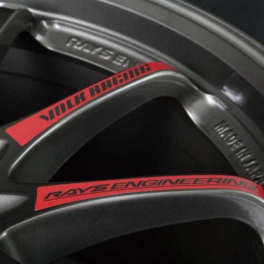 RAYS CE28SL Wheel Repair Spoke Sticker (No.23) - 17/18 Inch - RED