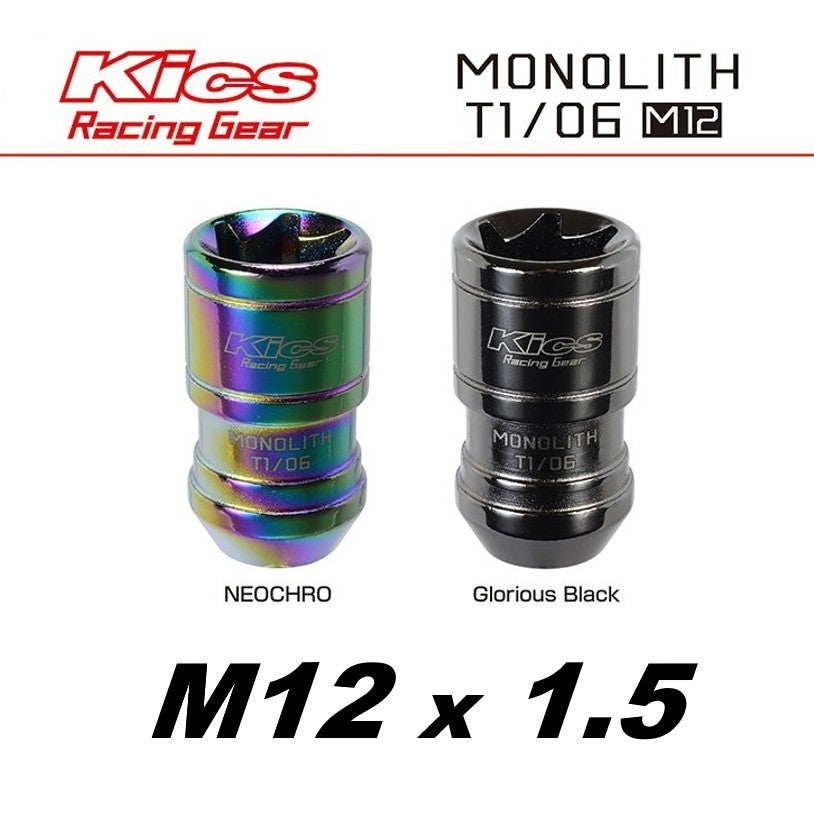 KYO-EI Project Kics Monolith T1/06 (Capless) - M12x1.5 - 20 Lug Set