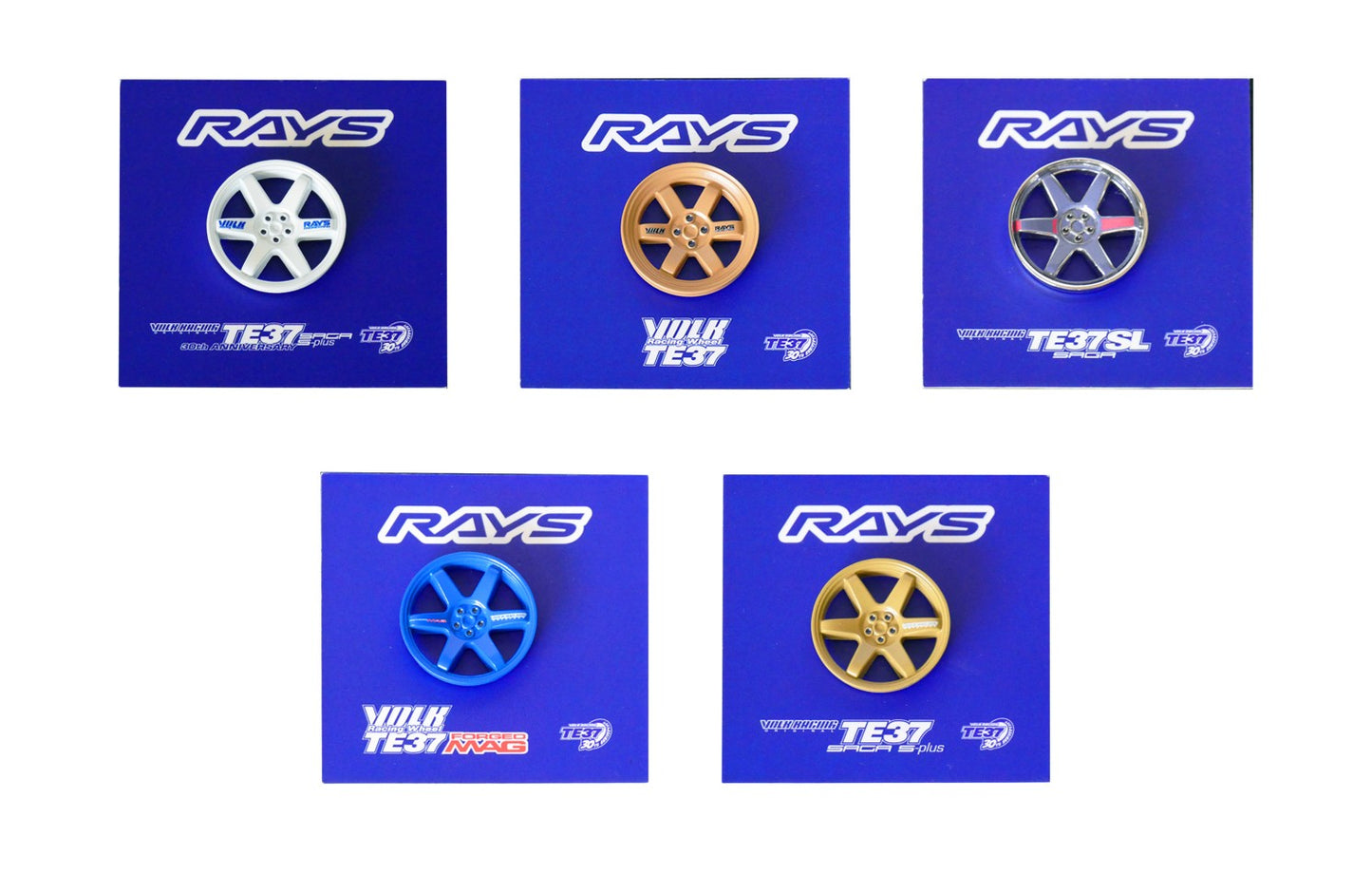 RAYS x Leen Customs TE37 30th Anniversary Pin Badge