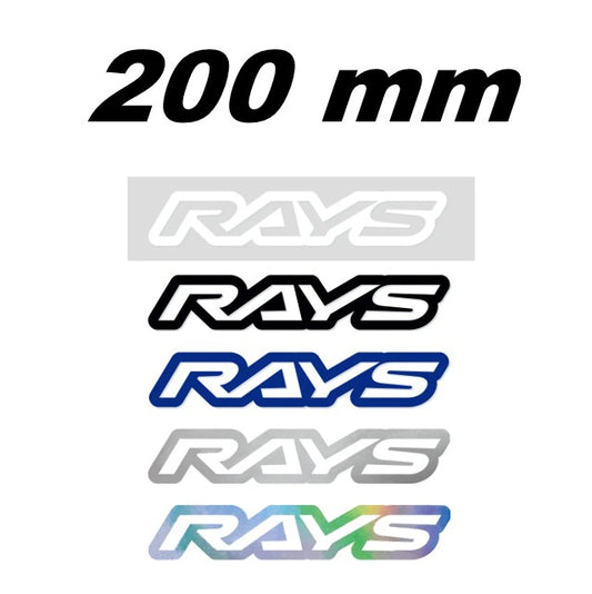 RAYS Official Logo Sticker (No.18) - 200 mm