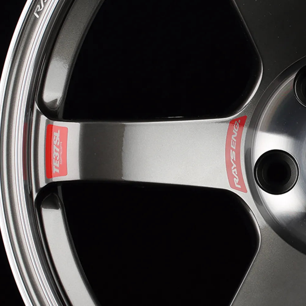 RAYS Volk Racing TE37 Saga SL Wheel Spoke 2 Sticker (No.28) - 17/18 Inch - RED