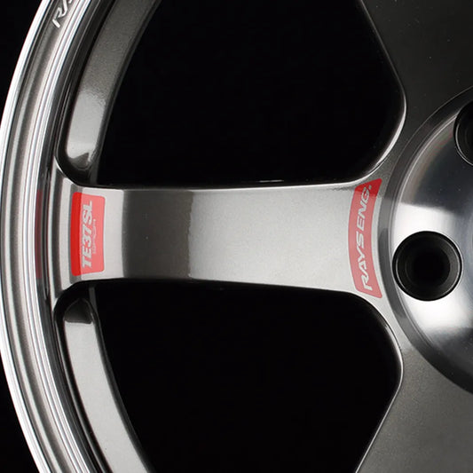 RAYS Volk Racing TE37 Saga SL Wheel Spoke 2 Sticker (No.28) - 17/18 Inch - RED